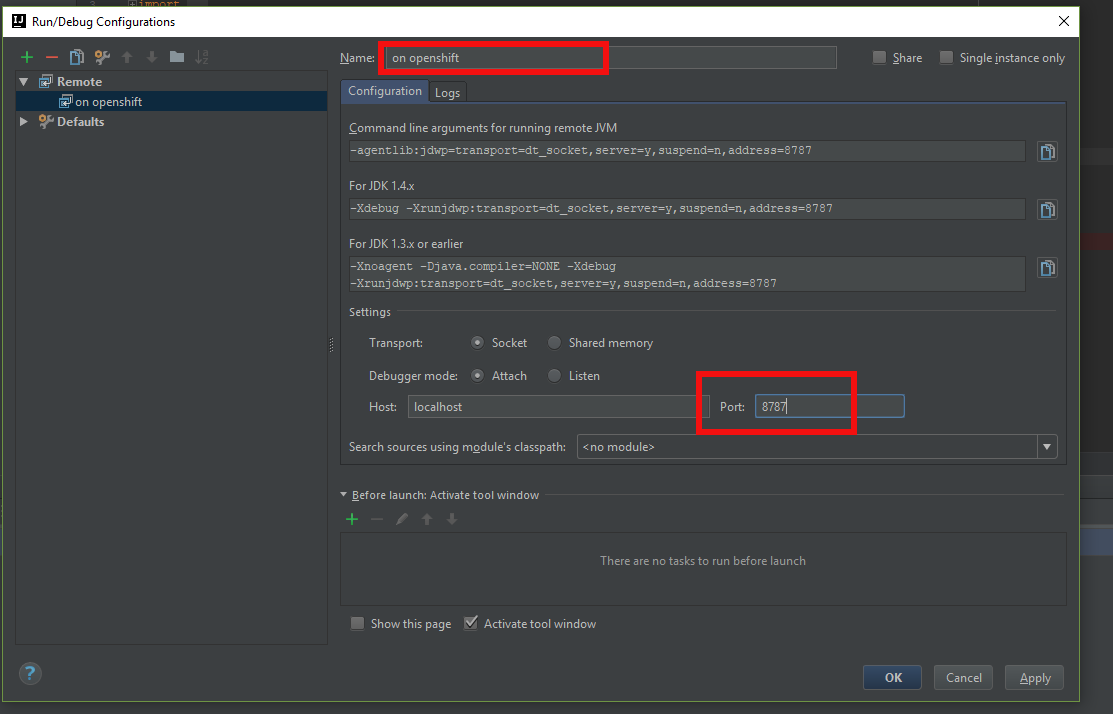 IntelliJ New Configuration