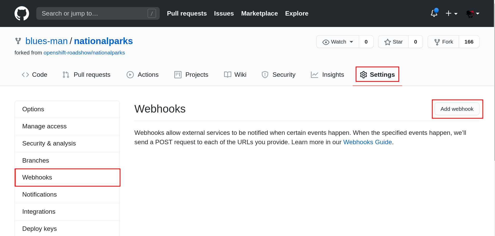 Add Webhook