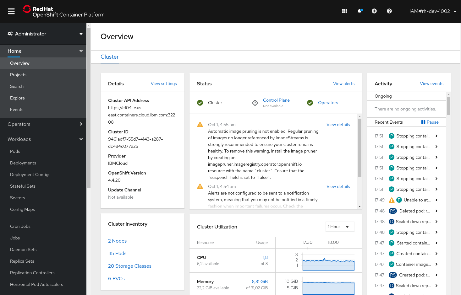 Web Console Overview